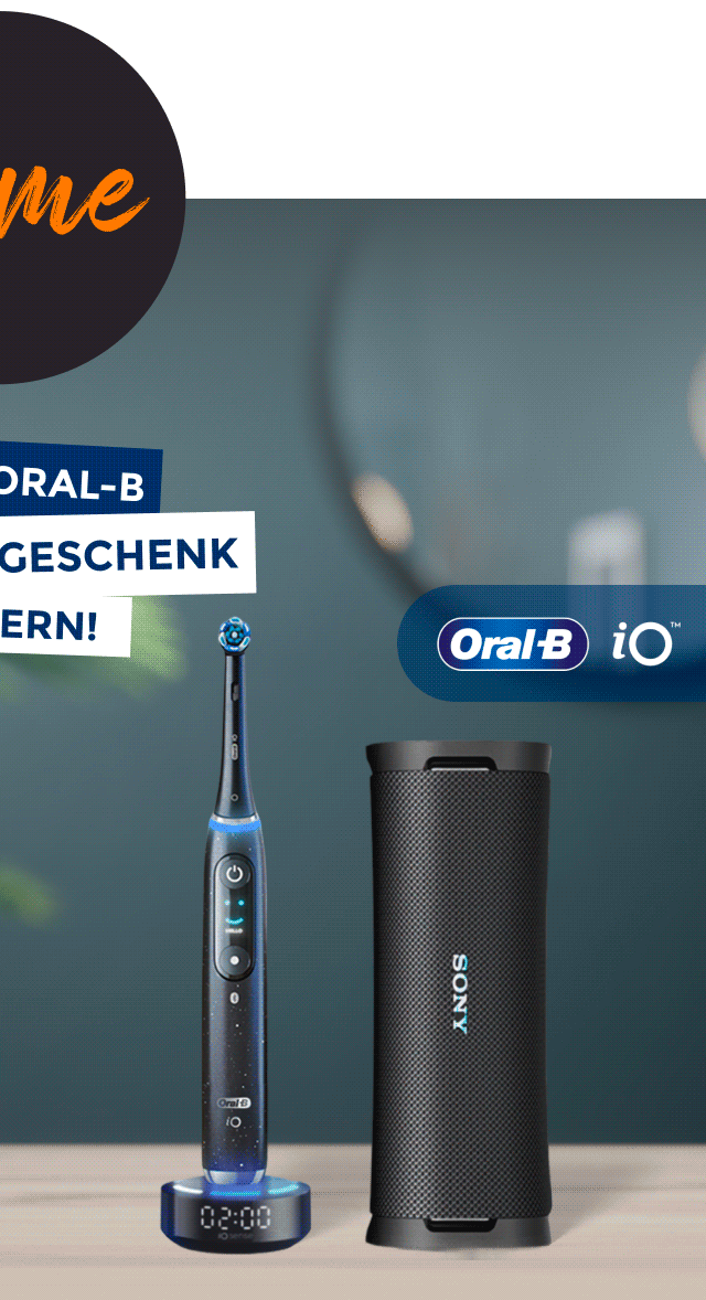 Oral-B iO Zahnbürste kaufen und gratis Sony Speaker geschenkt bekommen