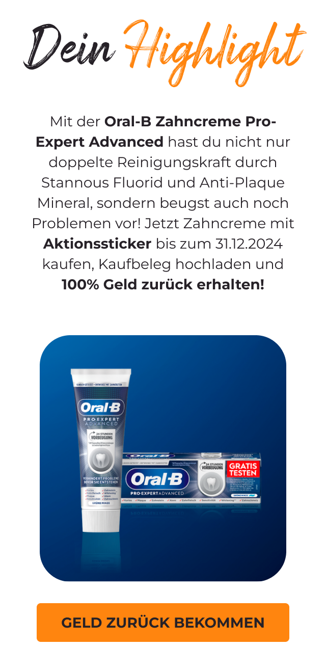 Oral-b Paste Cashback