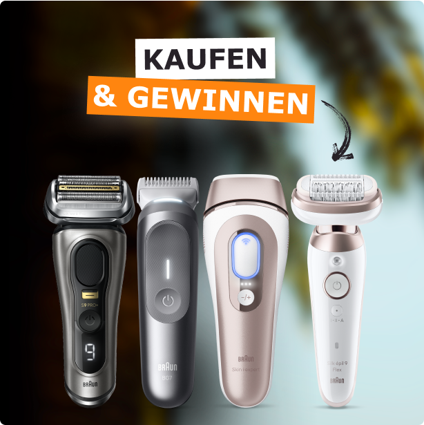 Braun Rasierer kaufen & gewinnen
