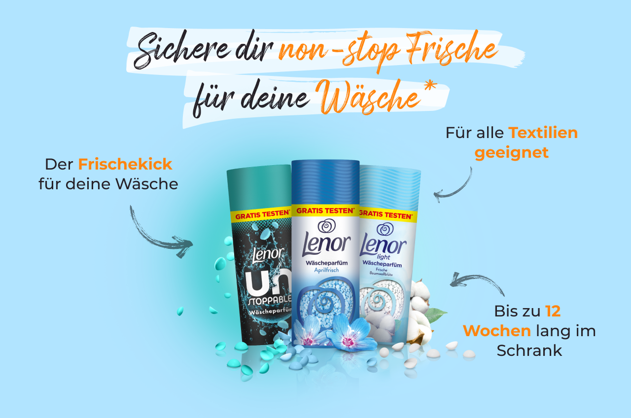 Sichere dir non Stop Frische für deine Wäsche