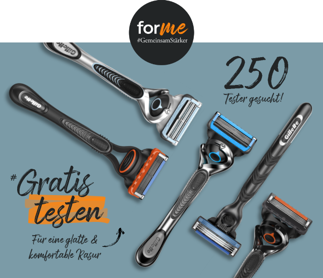 250 Tester gesucht - für eine glatte & kompfortable Rasur